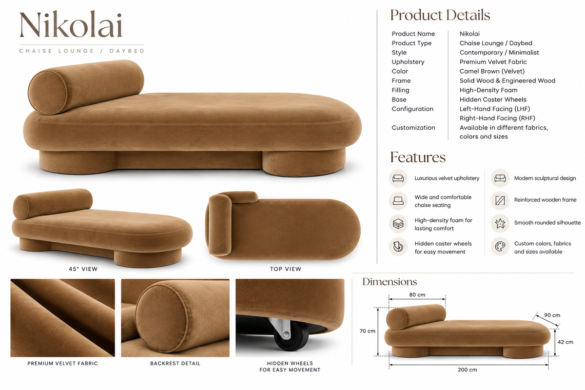 Volna Movable Chaise