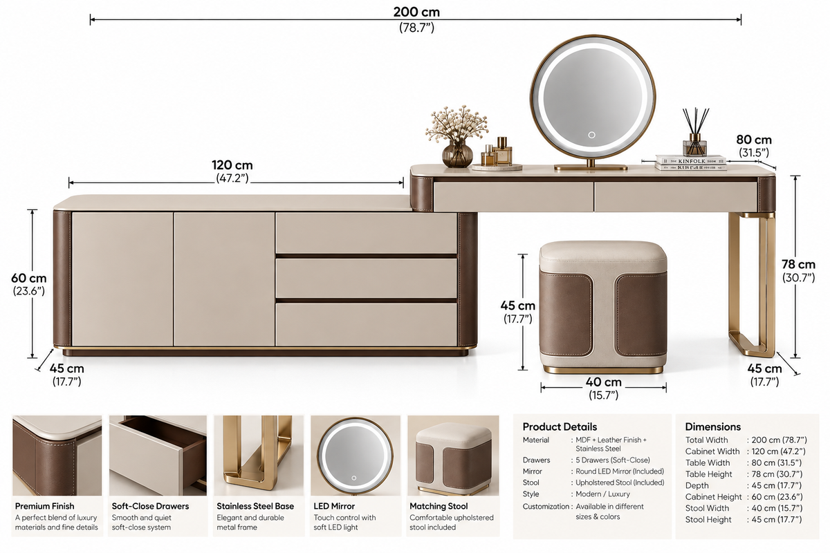 Vittoria Make-up Vanity