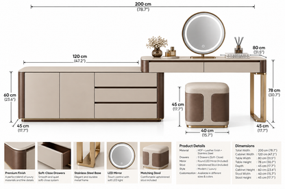 Vittoria Make-up Vanity