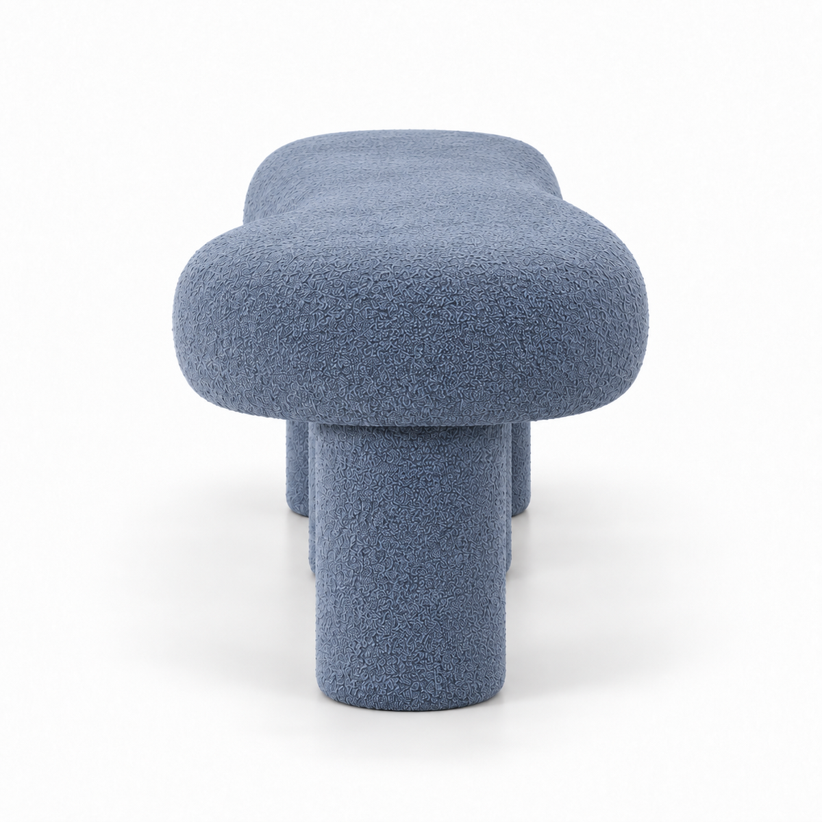 Oru bench side profile showing the depth and the thick cloud-shaped top
